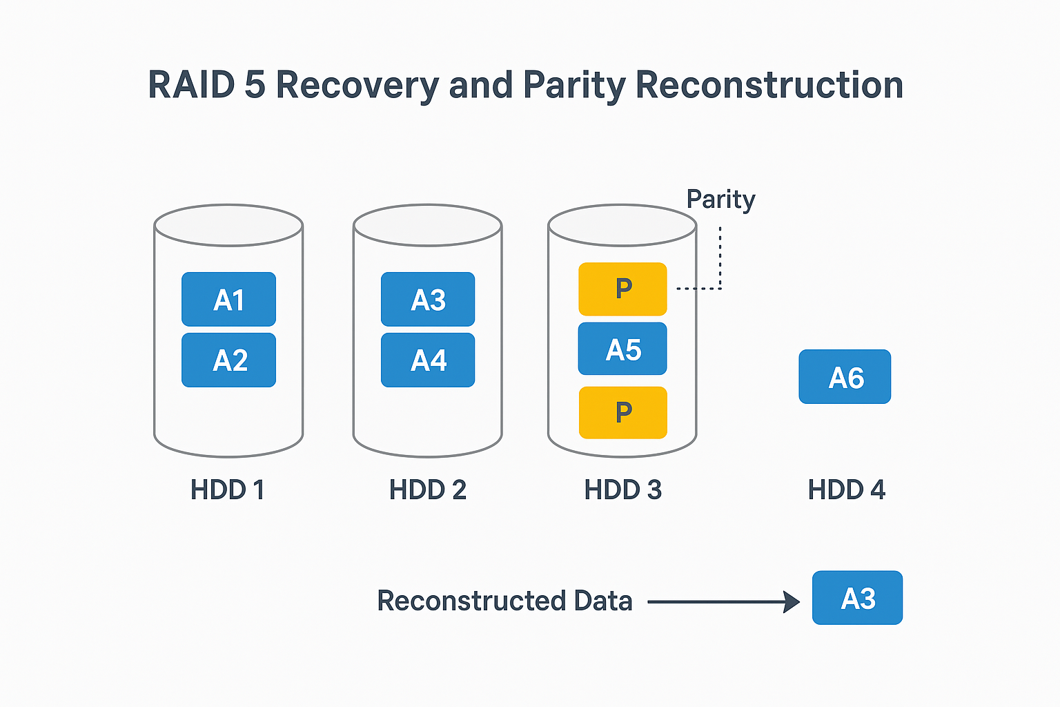 RAID 5 Recovery Diagram